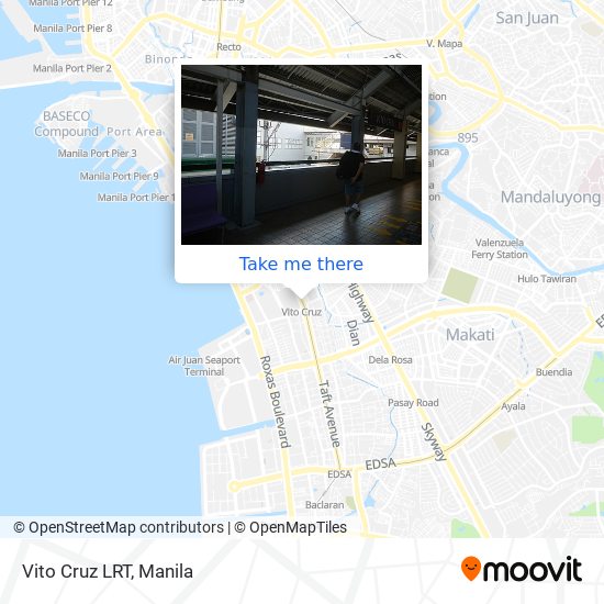 Vito Cruz LRT map