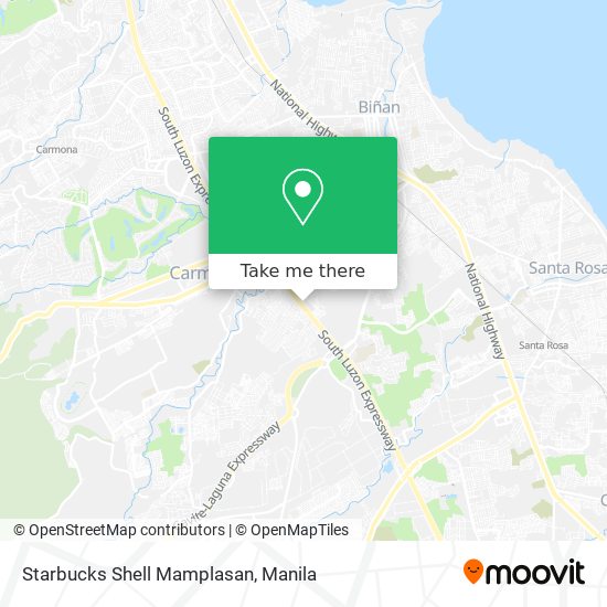 Starbucks Shell Mamplasan map