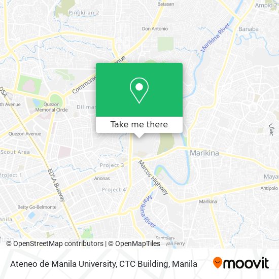 Ateneo de Manila University, CTC Building map