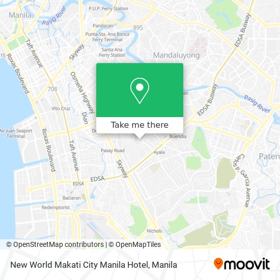 New World Makati City Manila Hotel map