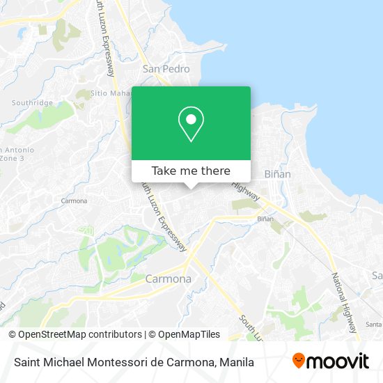 Saint Michael Montessori de Carmona map