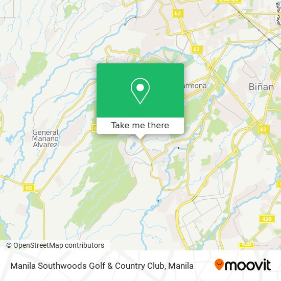 Manila Southwoods Golf & Country Club map