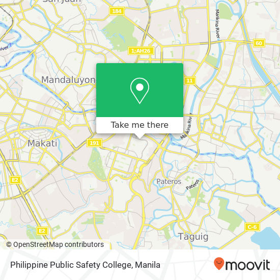 Philippine Public Safety College map