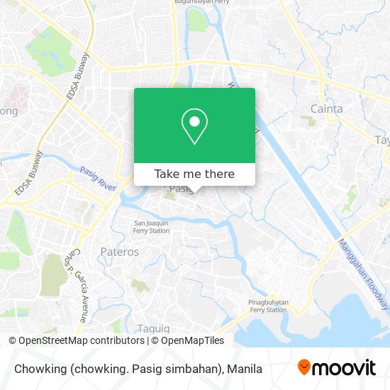 Chowking (chowking. Pasig simbahan) map