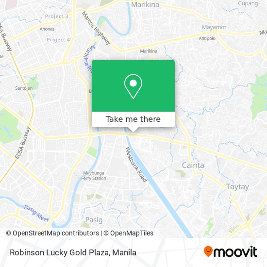 Robinson Lucky Gold Plaza map
