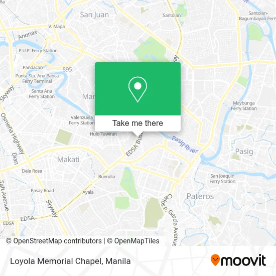 Loyola Memorial Chapel map