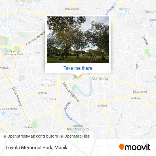 Loyola Memorial Park map