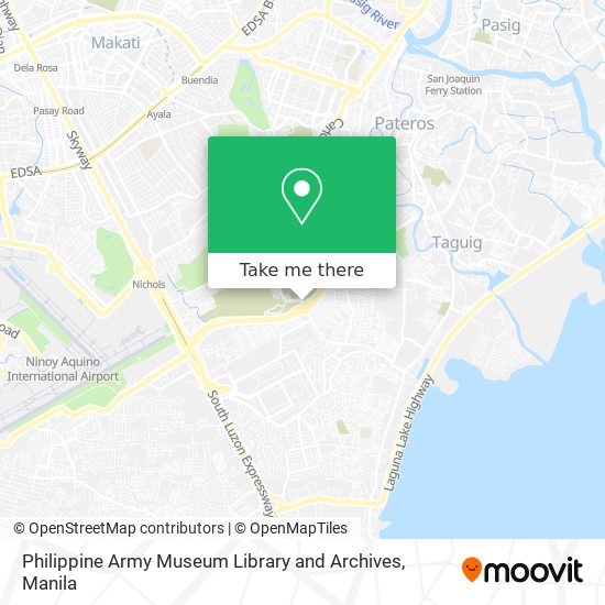 Philippine Army Museum Library and Archives map