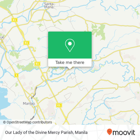 Our Lady of the Divine Mercy Parish map