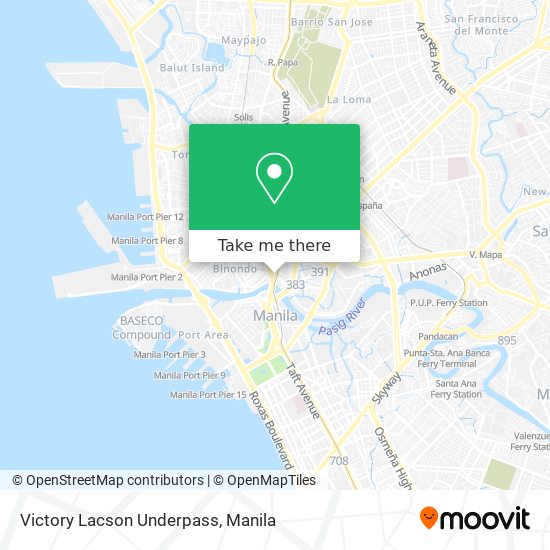 Victory Lacson Underpass map