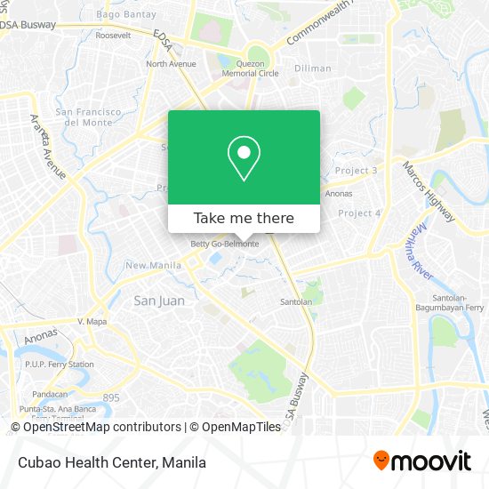 Cubao Health Center map