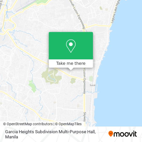 Garcia Heights Subdivision Multi-Purpose Hall map