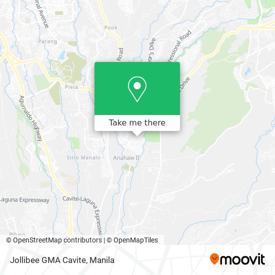 Jollibee GMA Cavite map