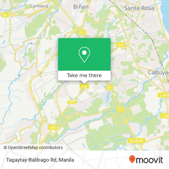 Tagaytay-Balibago Rd map