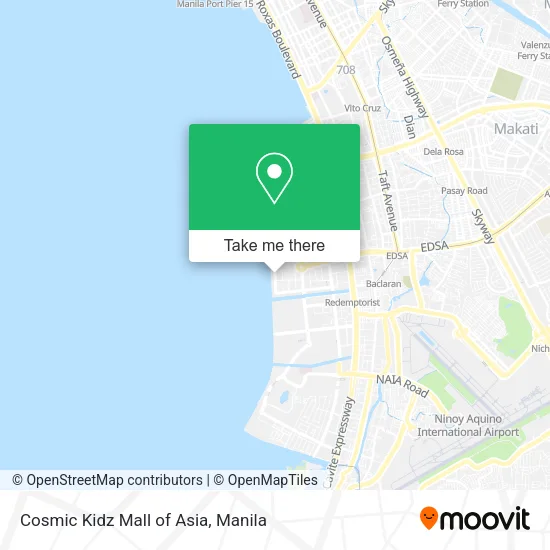 Cosmic Kidz Mall of Asia map