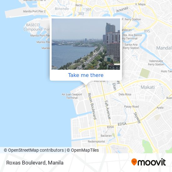 Roxas Boulevard map