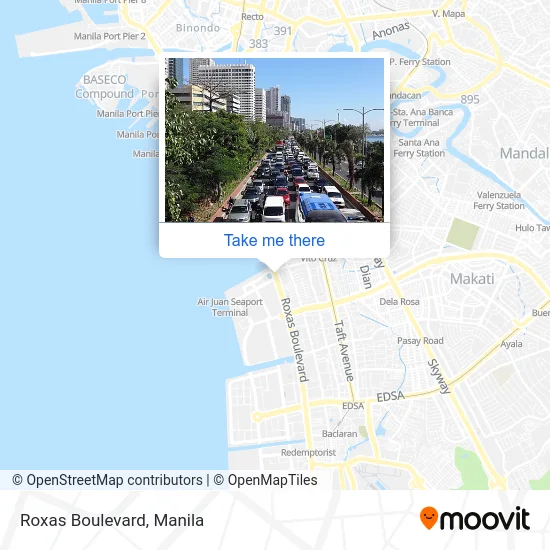 Roxas Boulevard map