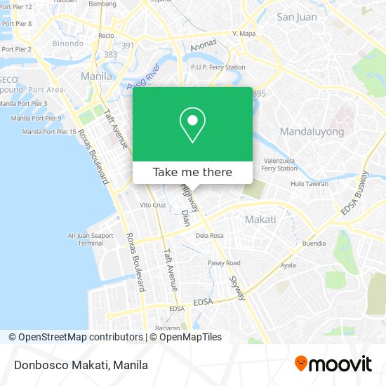 Donbosco Makati map