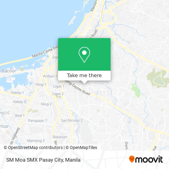 SM Moa SMX Pasay City map