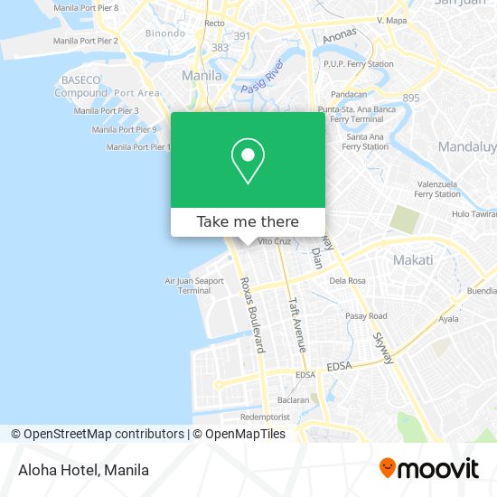 Aloha Hotel map