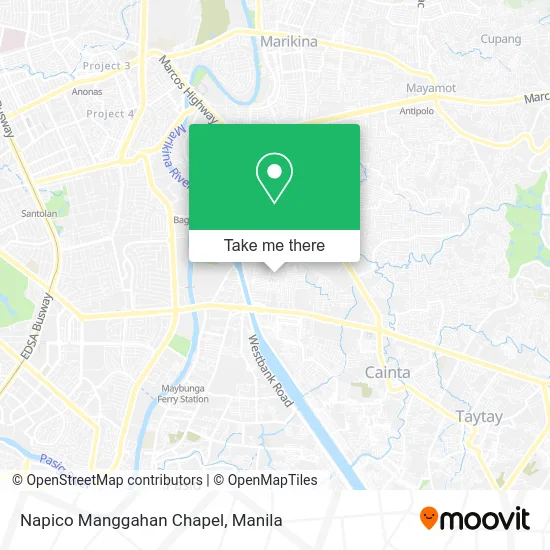 Napico Manggahan Chapel map