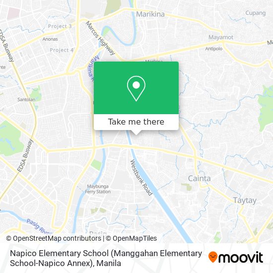 Napico Elementary School (Manggahan Elementary School-Napico Annex) map