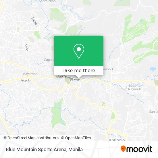 Blue Mountain Sports Arena map