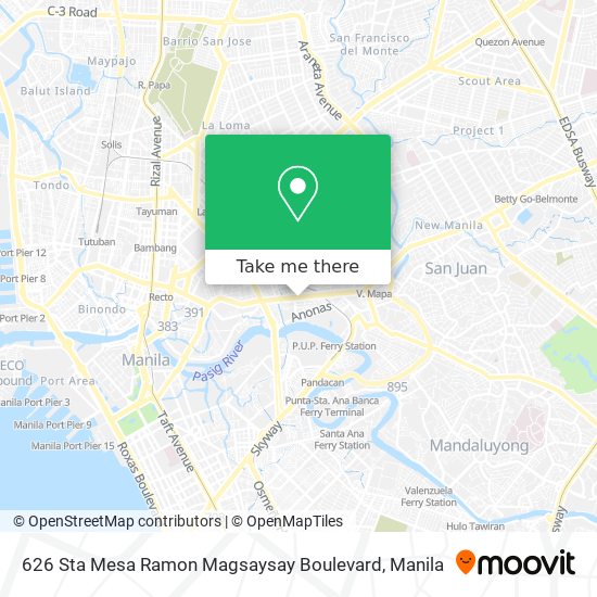 626 Sta Mesa Ramon Magsaysay Boulevard map