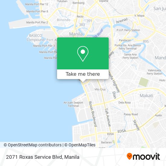 2071 Roxas Service Blvd map