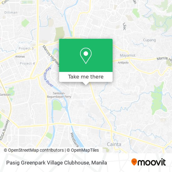 Pasig Greenpark Village Clubhouse map