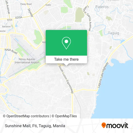 Sunshine Mall, Fti, Taguig map