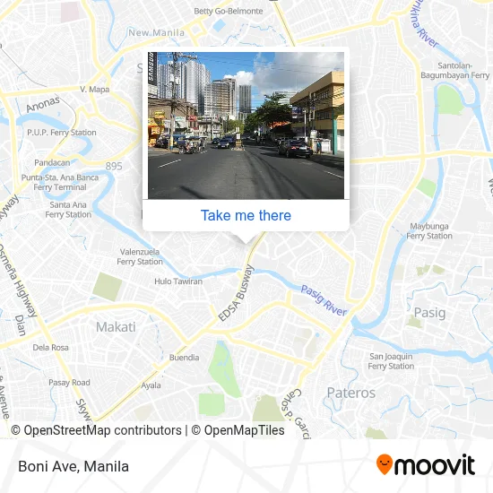 Boni Ave map