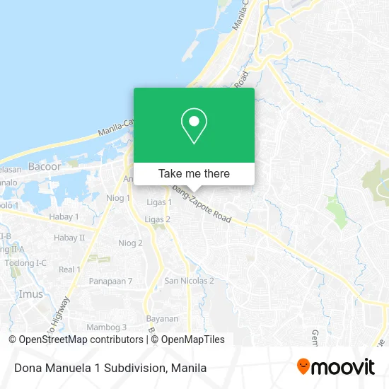 Dona Manuela 1 Subdivision map