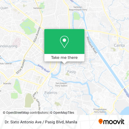 Dr. Sixto Antonio Ave / Pasig Blvd map