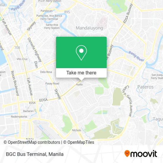 BGC Bus Terminal map