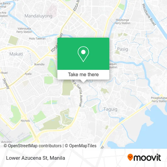 Lower Azucena St map