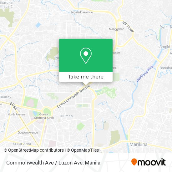 Commonwealth Ave / Luzon Ave map