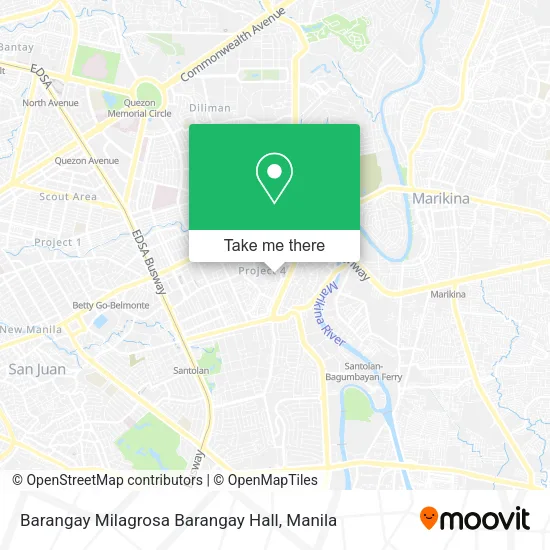Barangay Milagrosa Barangay Hall map