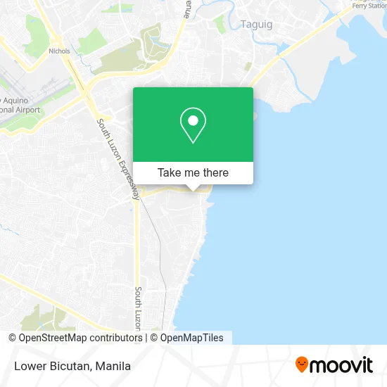 Lower Bicutan map