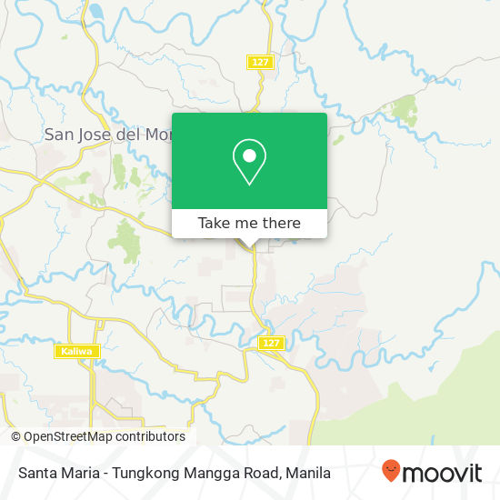 Santa Maria - Tungkong Mangga Road map