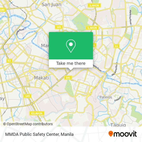 MMDA Public Safety Center map