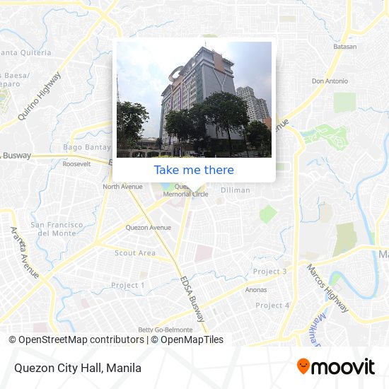 Quezon City Hall map