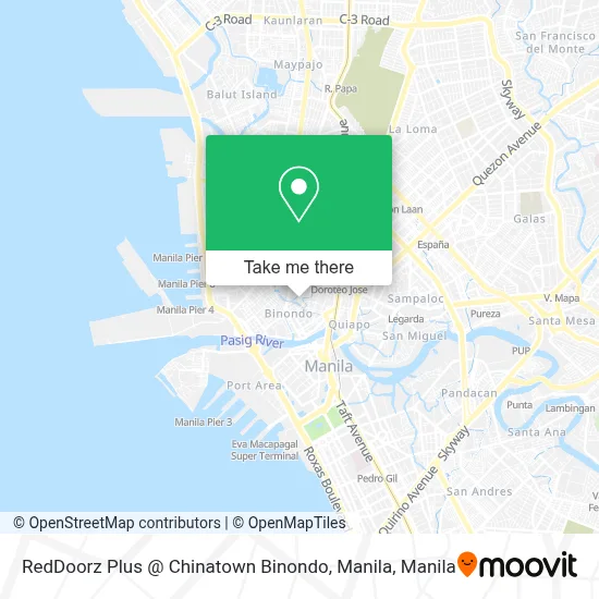 RedDoorz Plus @ Chinatown Binondo, Manila map