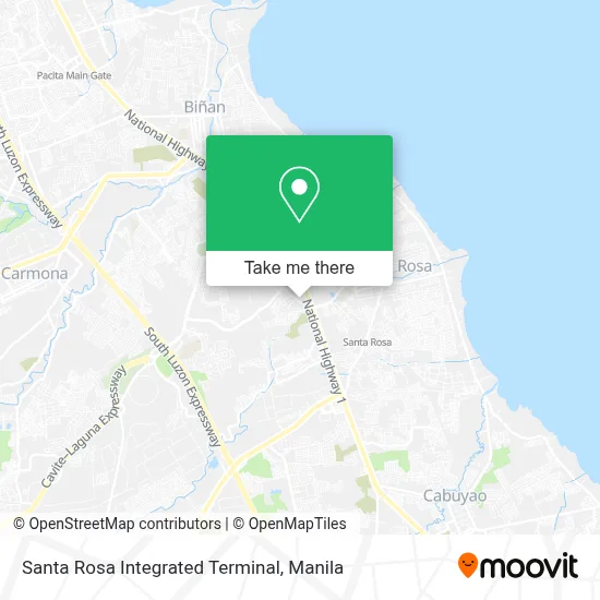 Santa Rosa Integrated Terminal map
