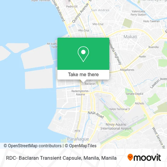 RDC- Baclaran Transient Capsule, Manila map