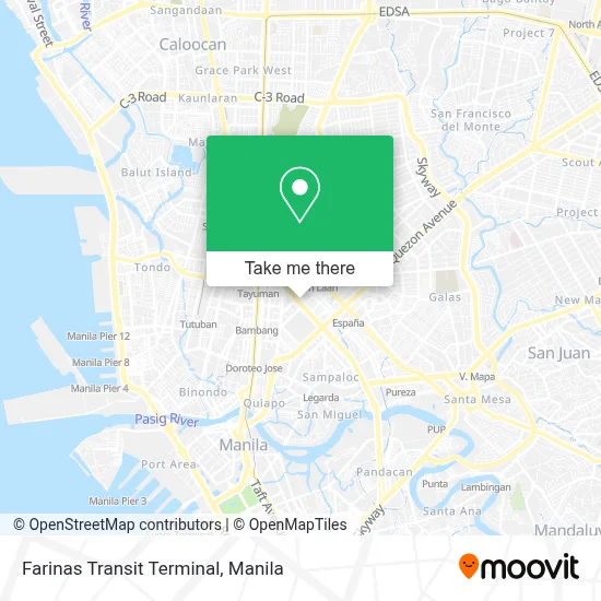 Farinas Transit Terminal map