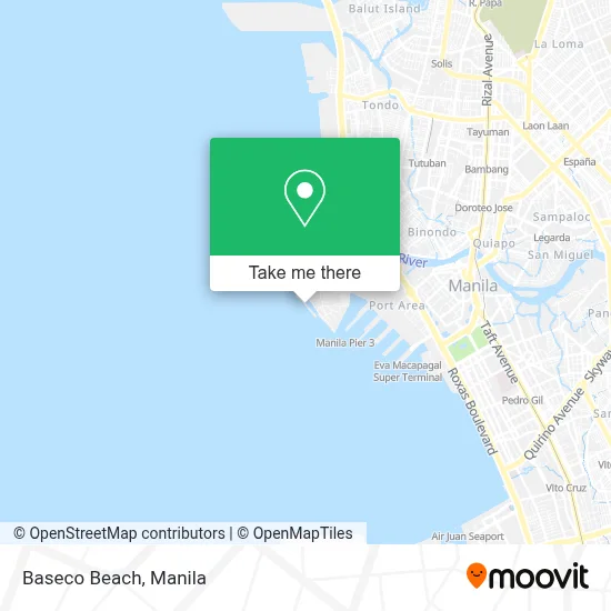 Baseco Beach map
