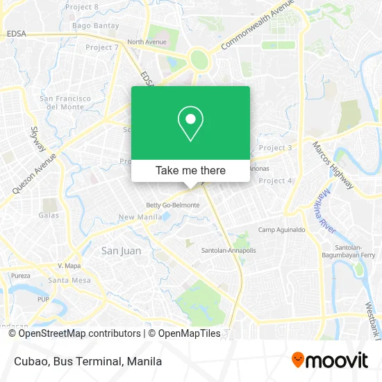 Cubao, Bus Terminal map