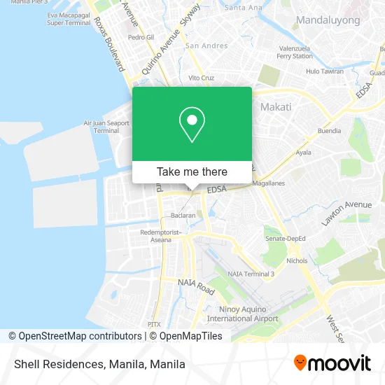 Shell Residences, Manila map