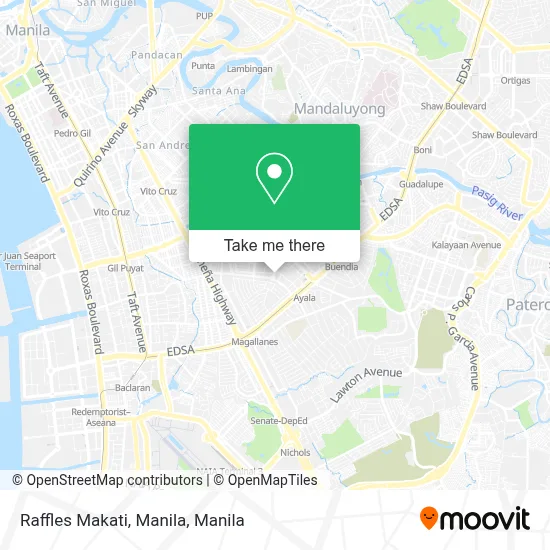 Raffles Makati, Manila map